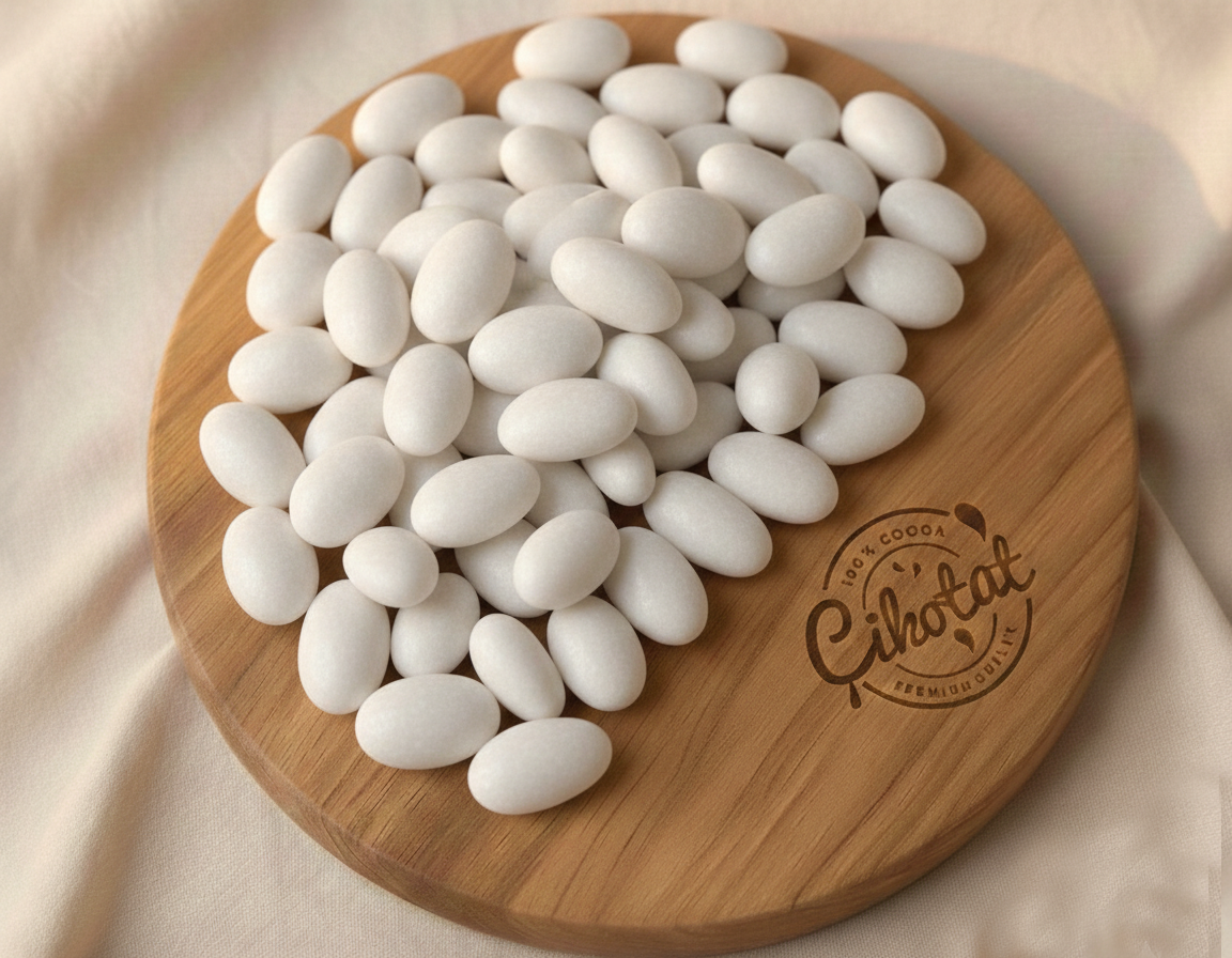 Güllü Beyaz Çikolata Kaplı Draje